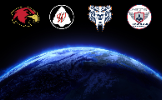  graphic with Earth plus Ravenwood, Woodland, Sunset, and Jordan logos